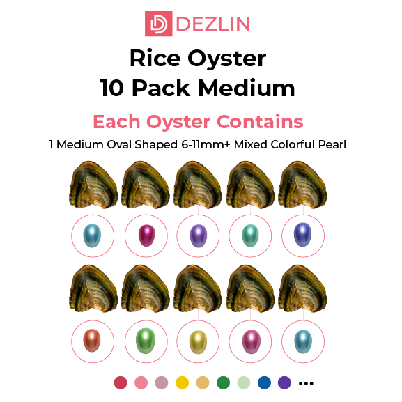 Freshwater Oyster - Rice Shaped Pearls