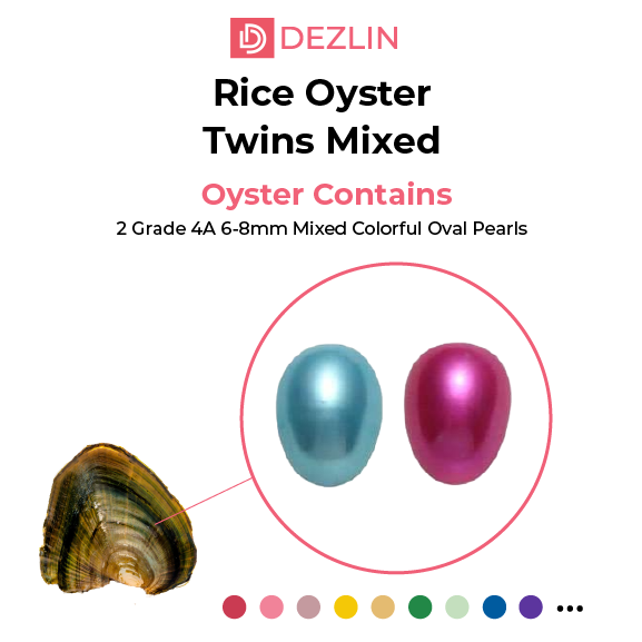 Freshwater Oyster - Rice Shaped Pearls