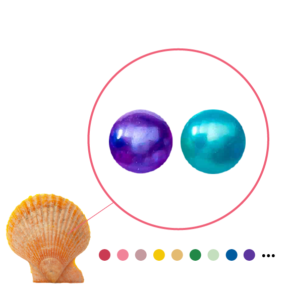 Red Shell Oyster - Freshwater Round Pearls