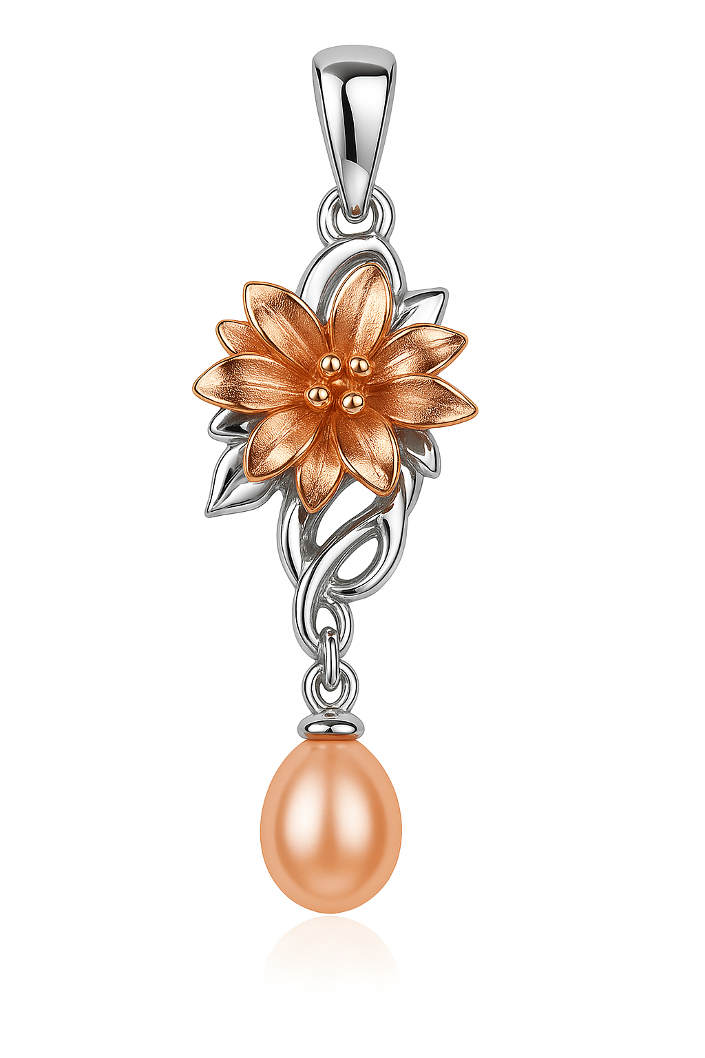 DIY Mount Pendant - 925 Sterling Silver Blossom Embrace Pendant