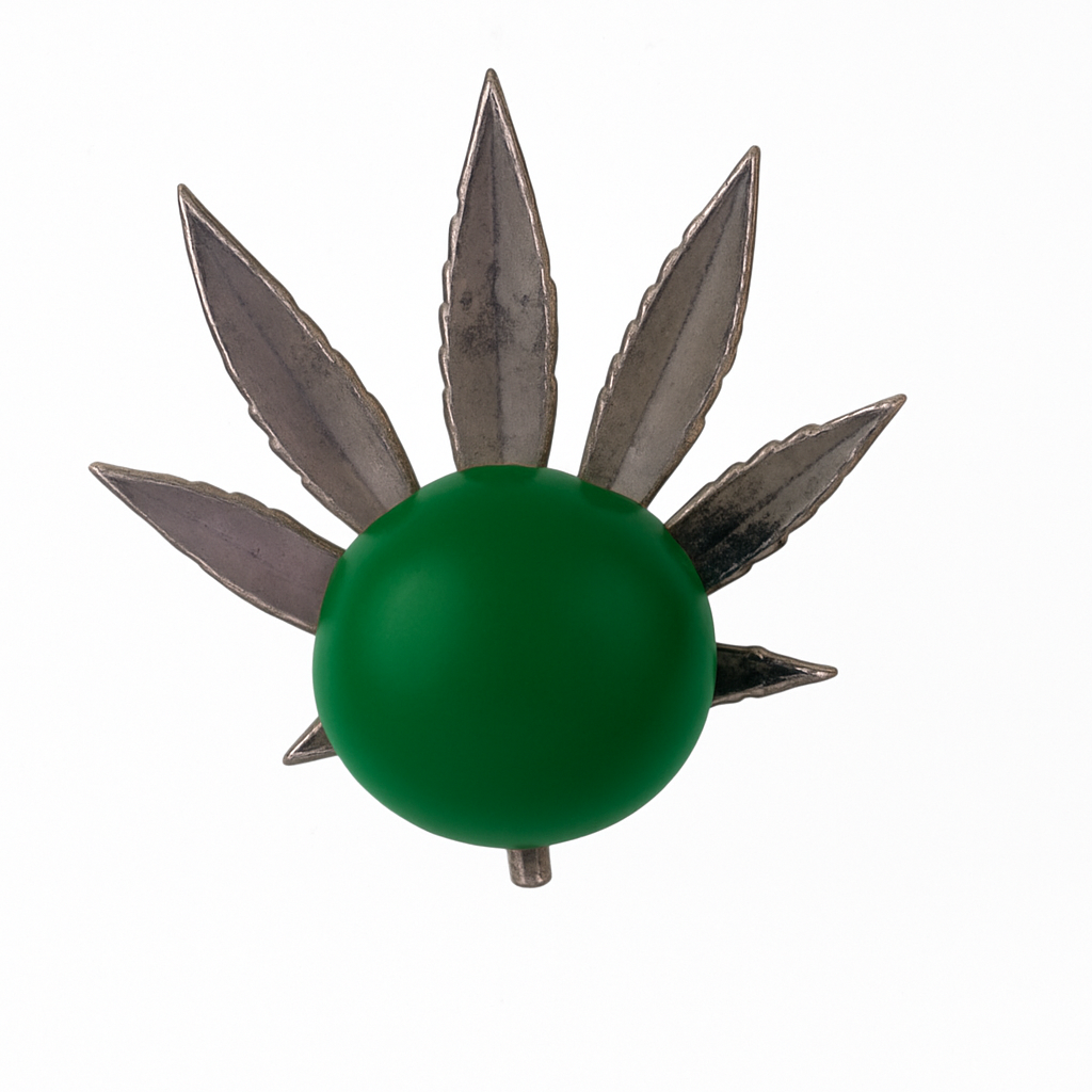 DIY Mount Pendant - 925 Sterling Silver Marijuana leaf