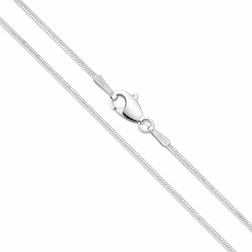 Chain - Snake 925 Sterling Silver Rhodium Coated