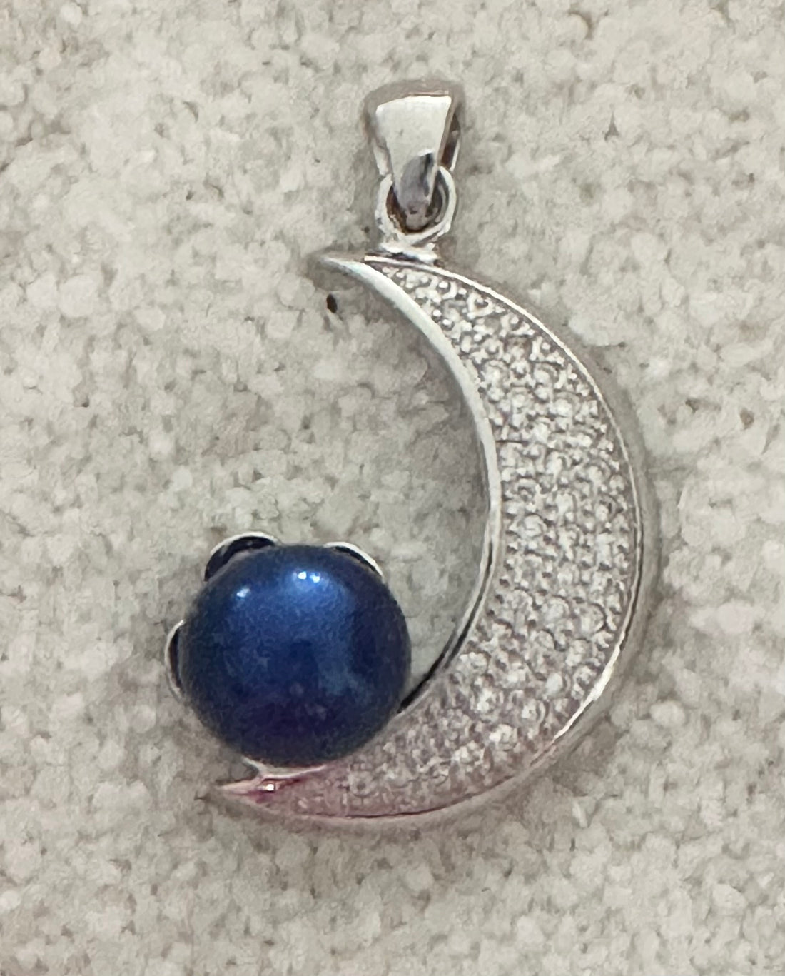 DIY Mount Pendant - 925 Sterling Silver Crescent Moon