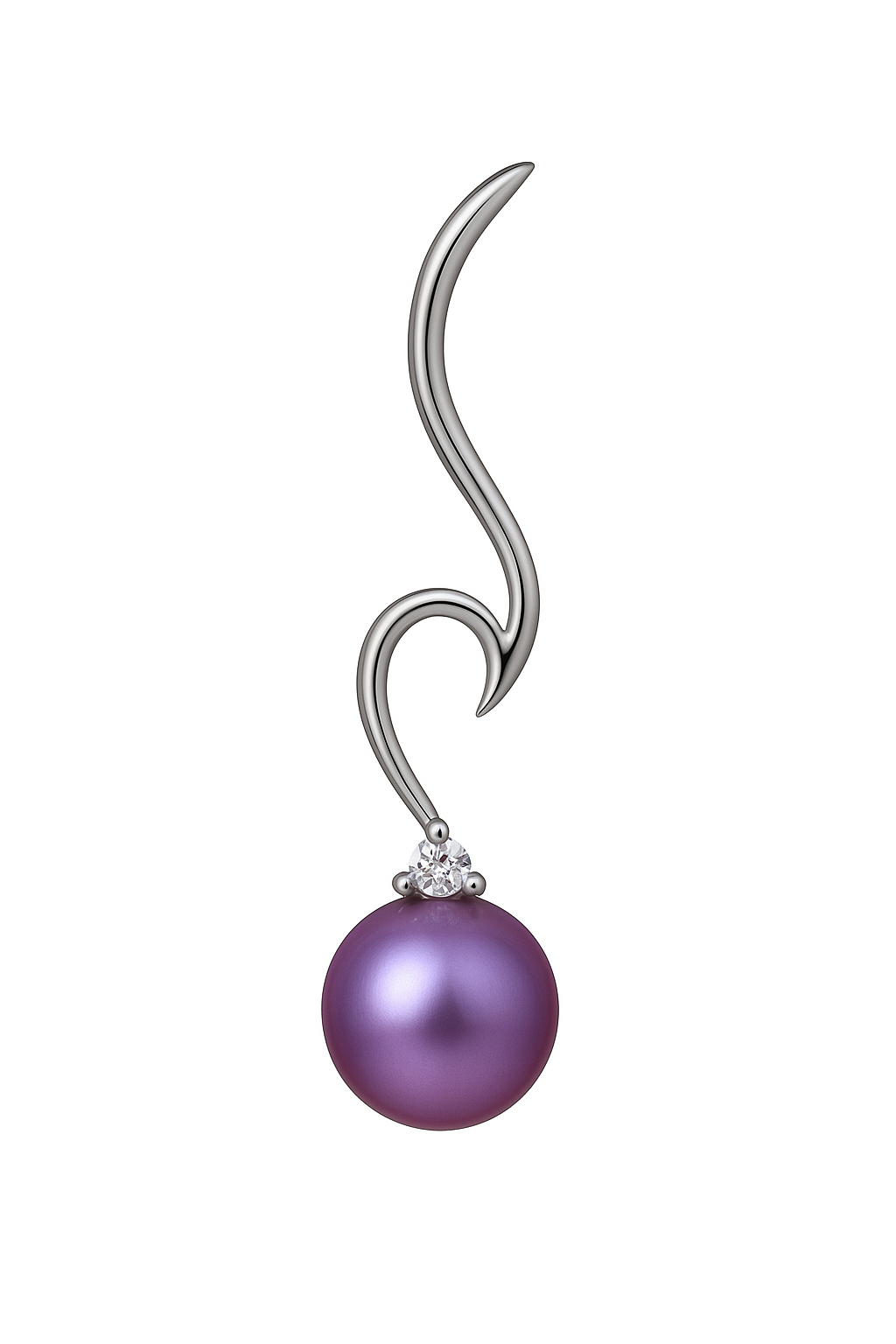 DIY Mount Pendant - 925 Sterling Silver Whisper Curve