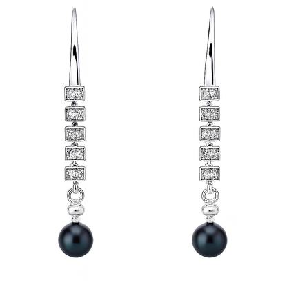 DIY Mount Earrings - 925 Sterling Silver Linear Cz