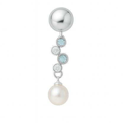 DIY Mount Pendant - 925 Sterling Silver Colorful Celestial Drop Pendant