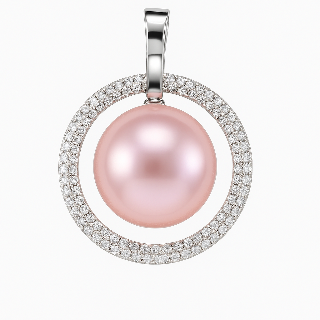 DIY Mount Pendant - 925 Sterling Silver Eternal Circle Mount Pendnat