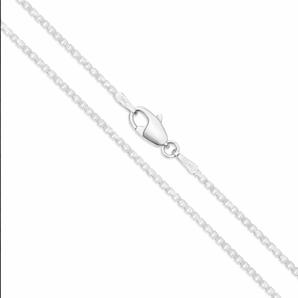 Chain - Box 925 Sterling Silver Rhodium Coated