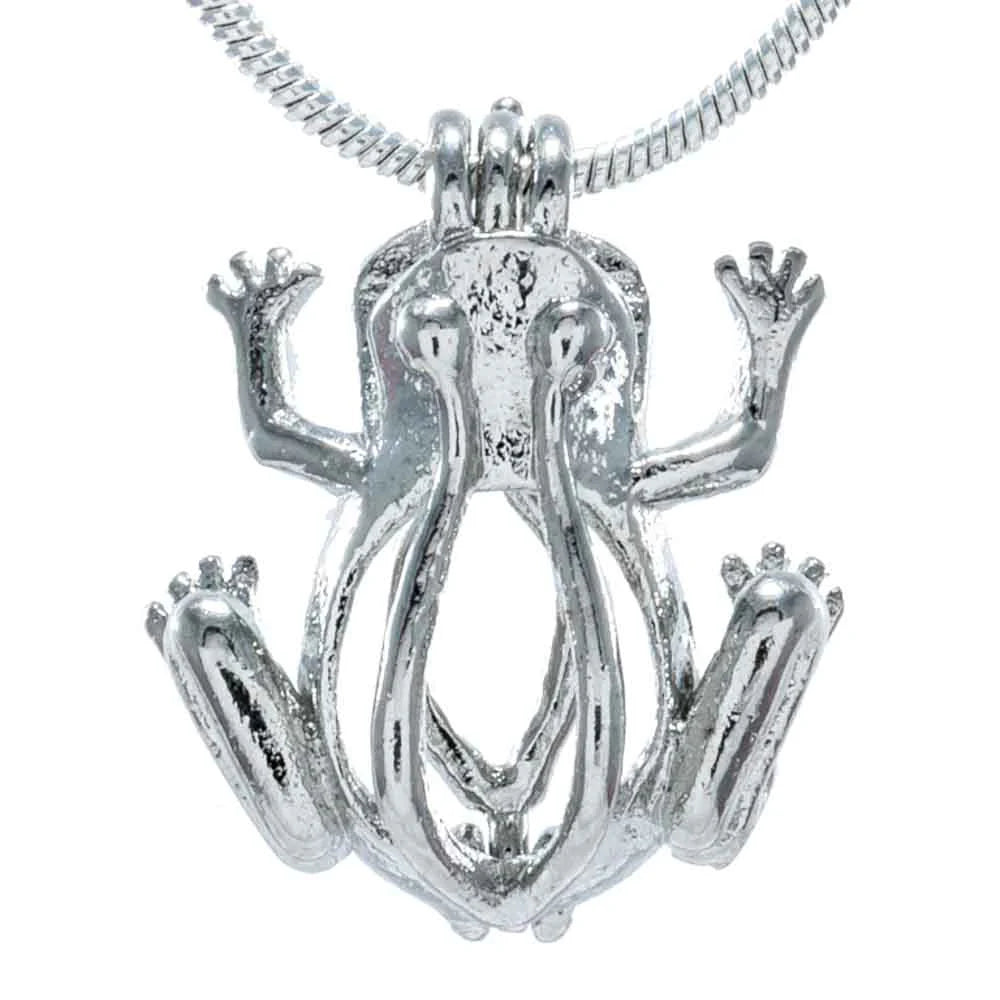 Cage Pendant 925 Sterling Silver - Frog