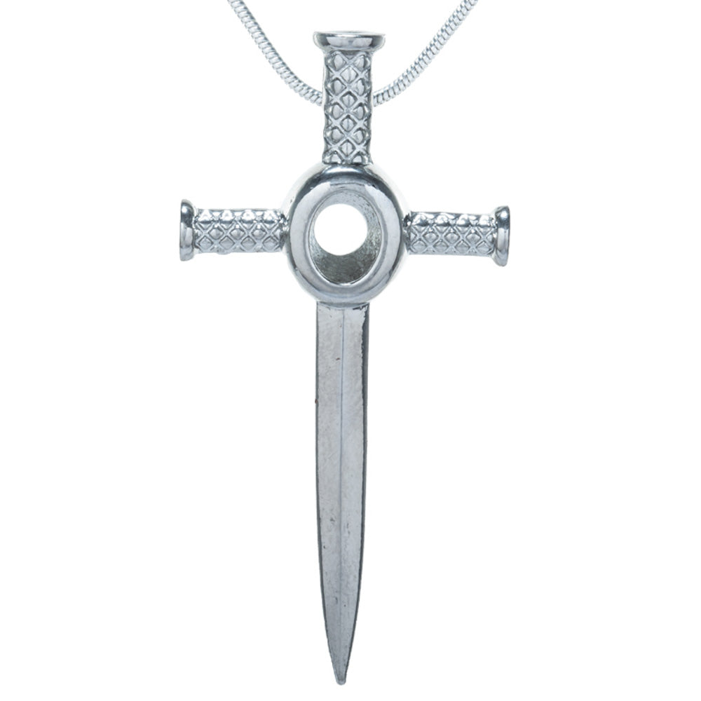 Cage Pendant Silver Plated - Sword