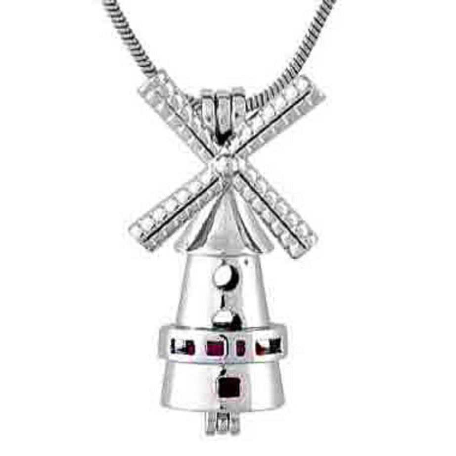 Cage Pendant Silver Plated - Windmill Lighthouse