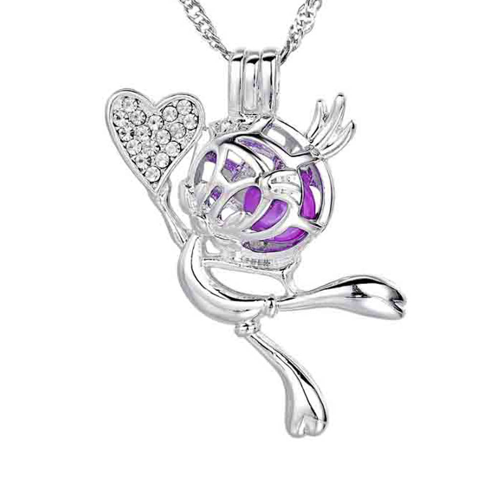 Cage Pendant Silver Plated - Tweety Bird Looney Tunes with Chain