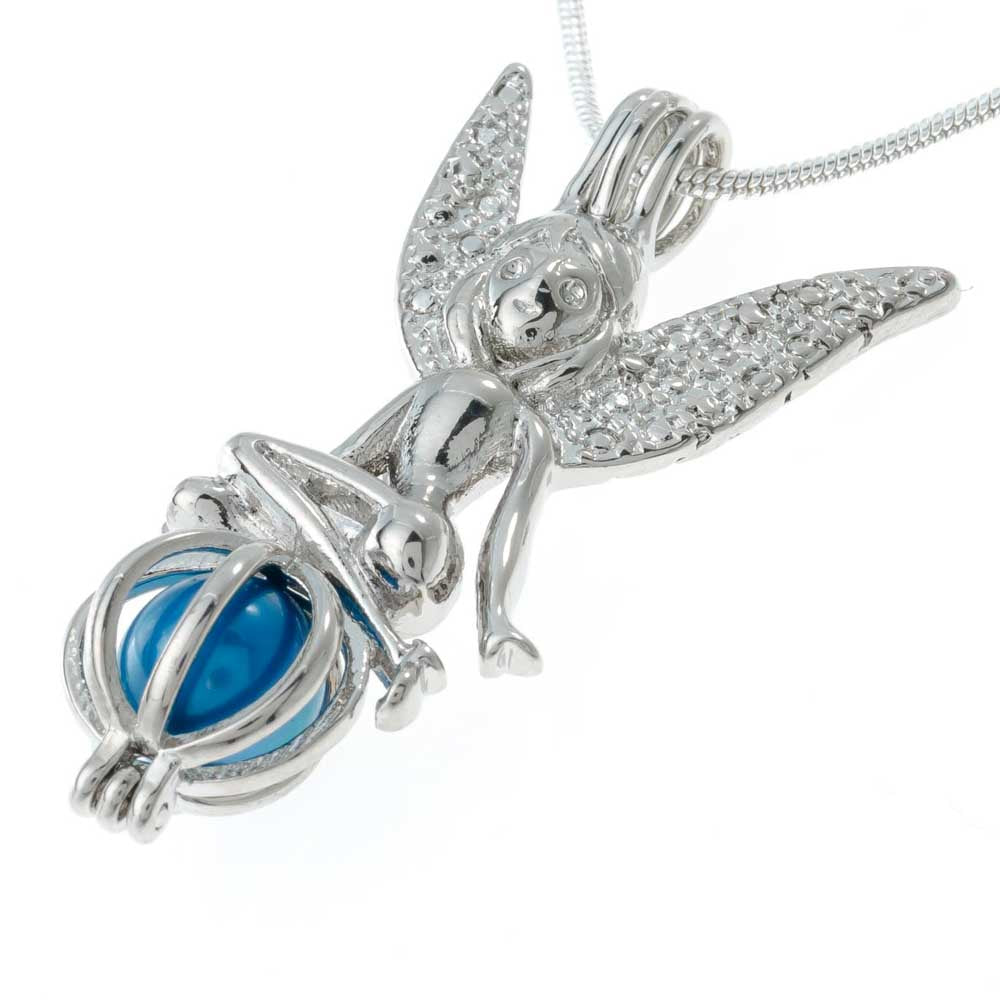 Cage Pendant Silver Plated - Fairy