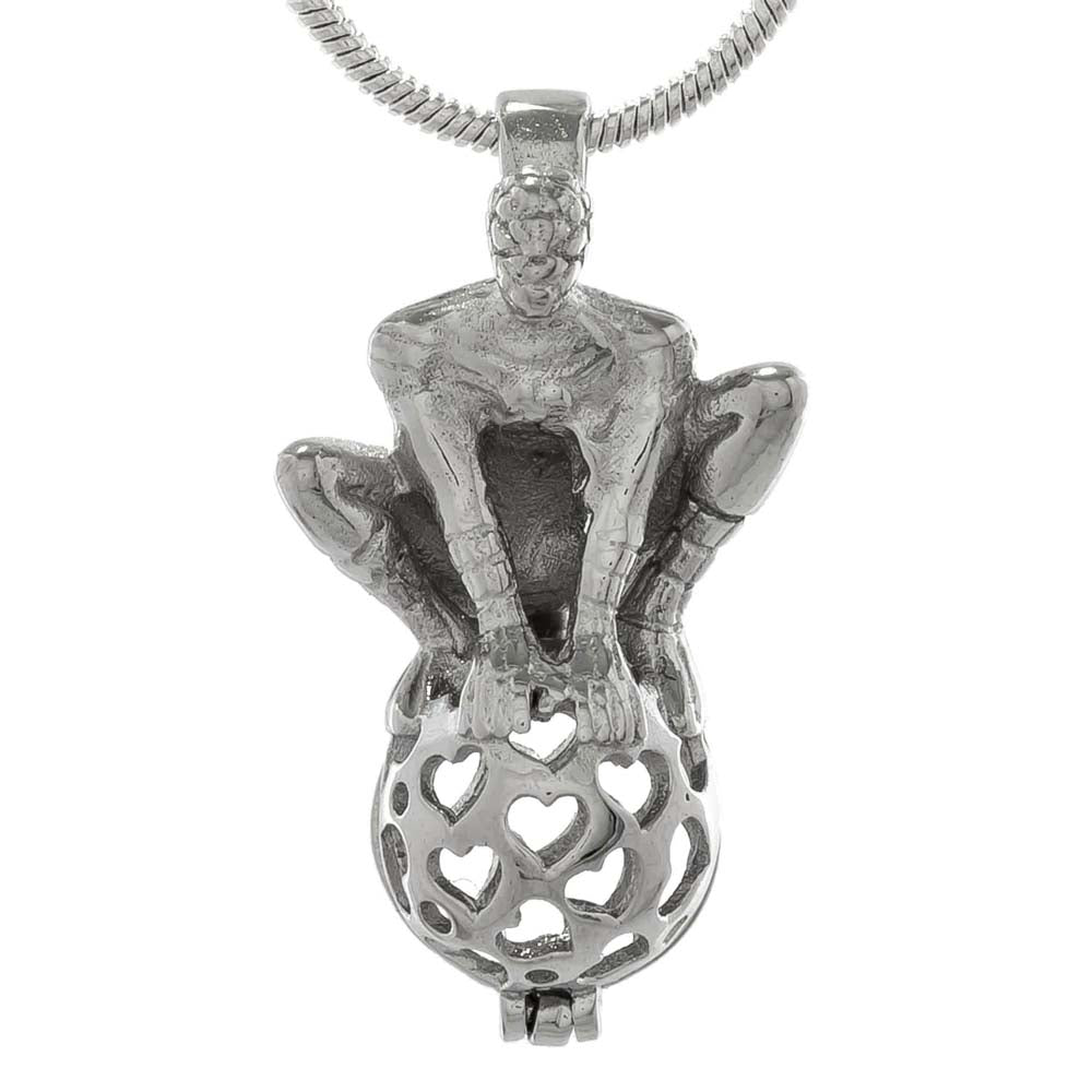 Cage Pendant 925 Sterling Silver - Spiderman