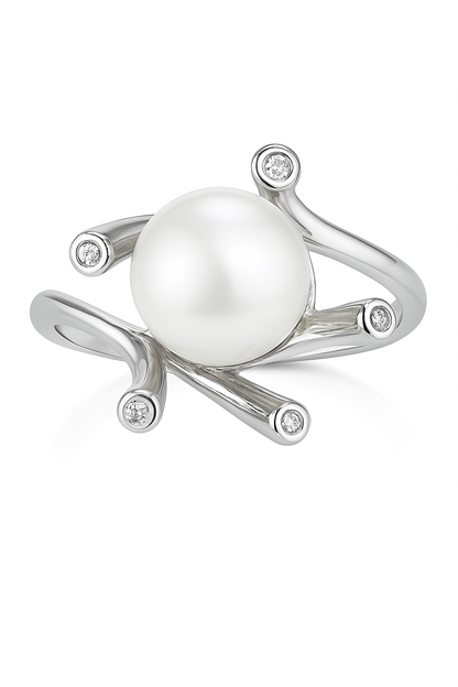 DIY Mount Adjustable Ring - 925 Sterling Silver Starburst Halo Edison Ring