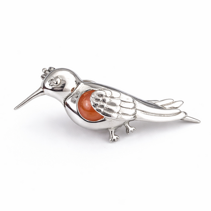 Cage Pendant 925 Sterling Silver - Hummingbird