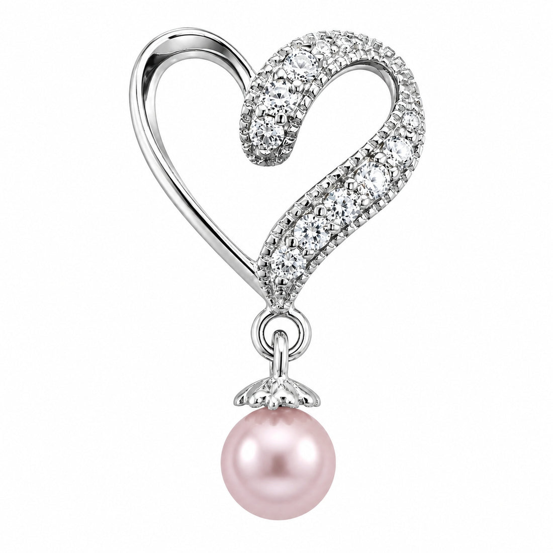 Mount Pendant .925 Sterling Silver Corazón con Flecha