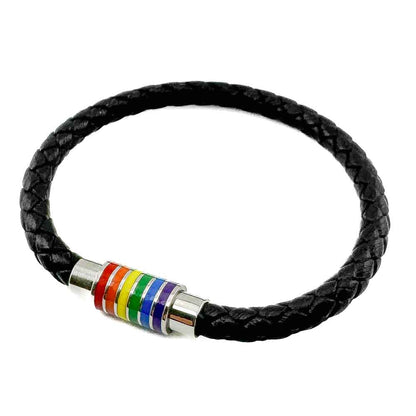 Bracelet - Braided Magnetic Colorful Vegan Leather