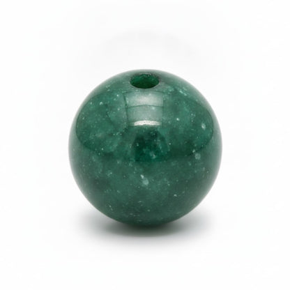 Green Aventurine Dark / Half Drilled