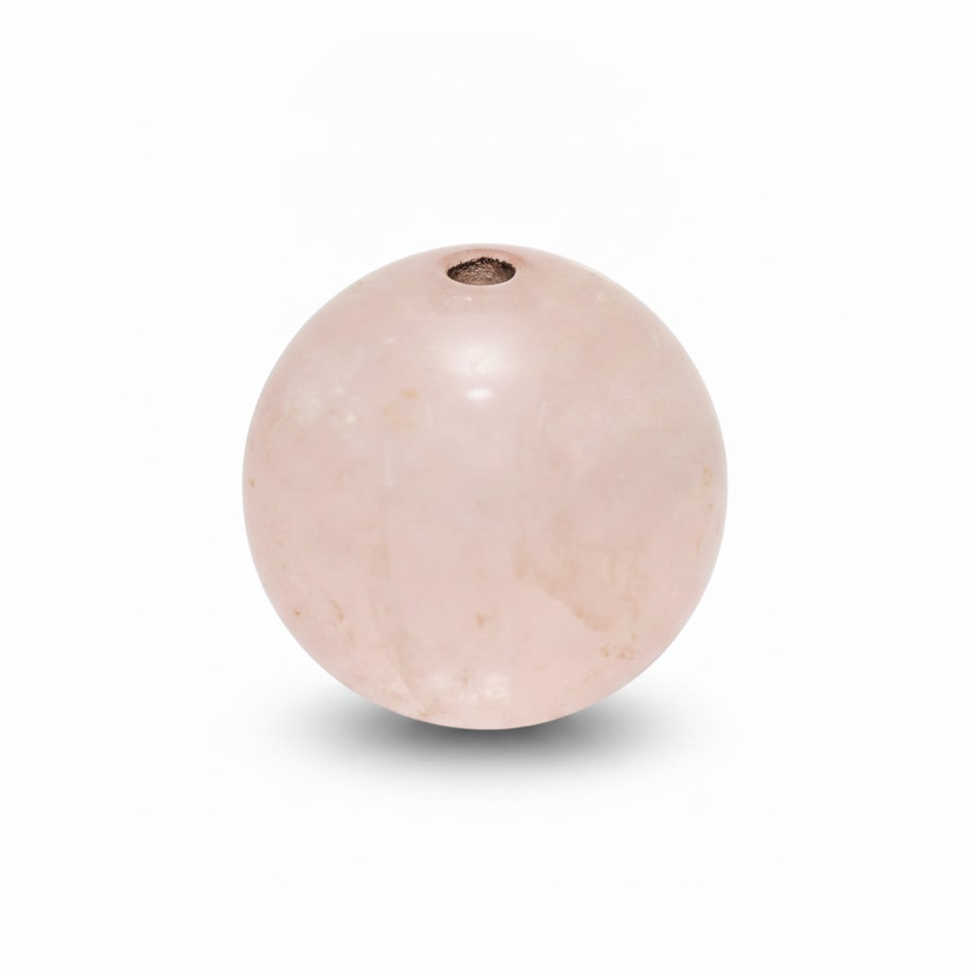 Rose Quartz / Half Drilled