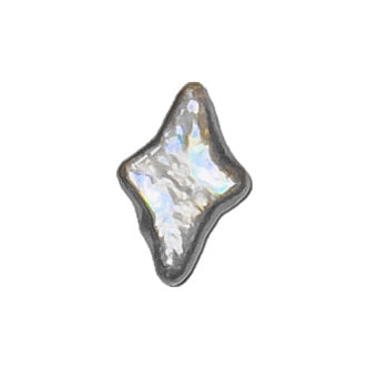 Perla en forma de estrella polar en concha de ostra de agua dulce