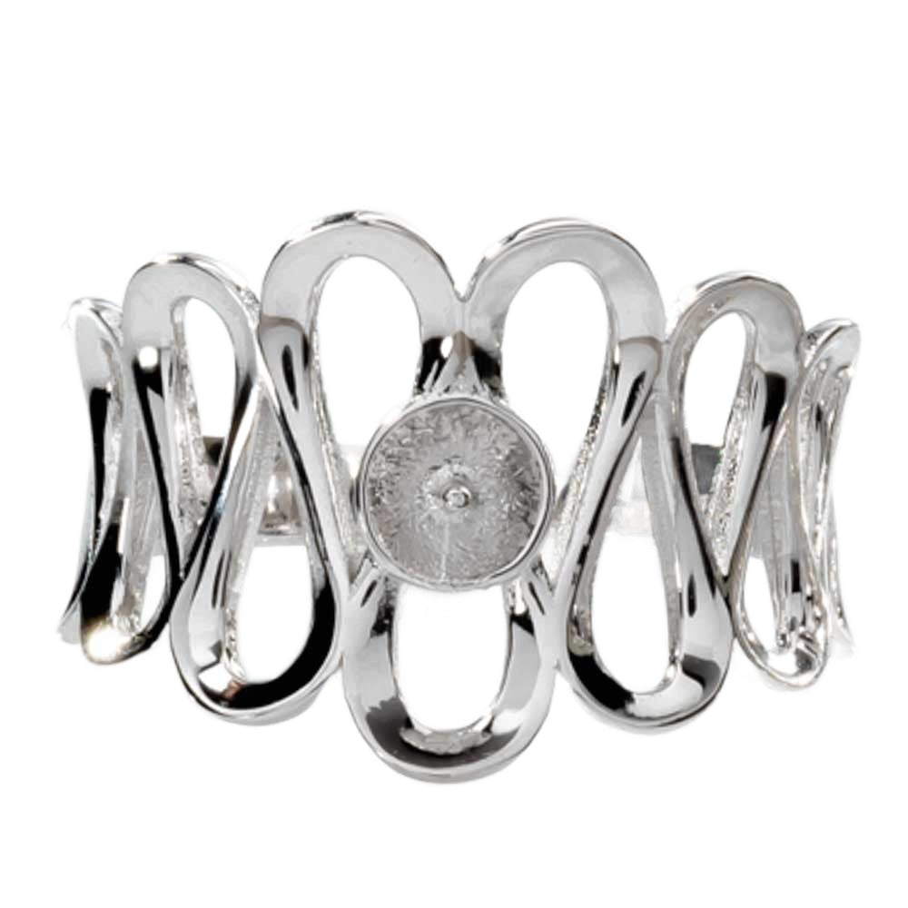 DIY MOUNT ADJUSTABLE RING - 925 Sterling Silver Forever