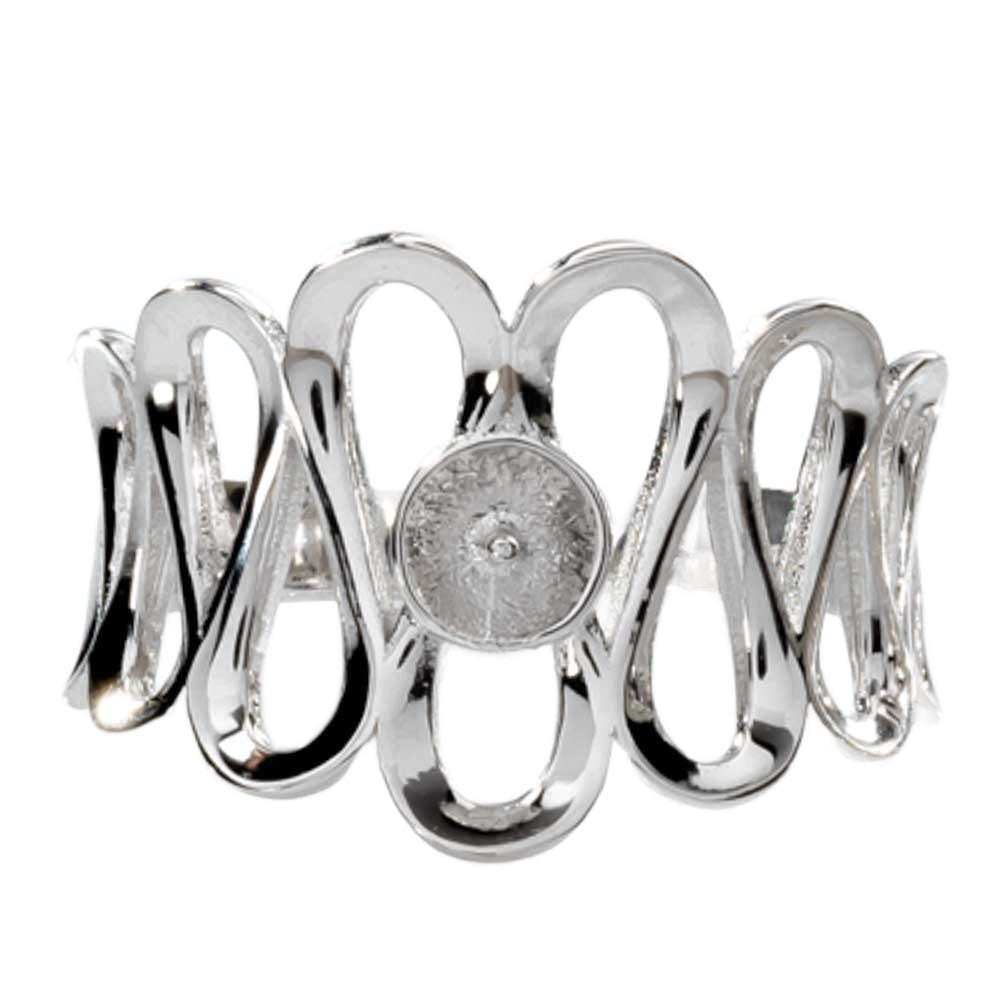 DIY Mount Adjustable Ring - 925 Sterling Silver Forever