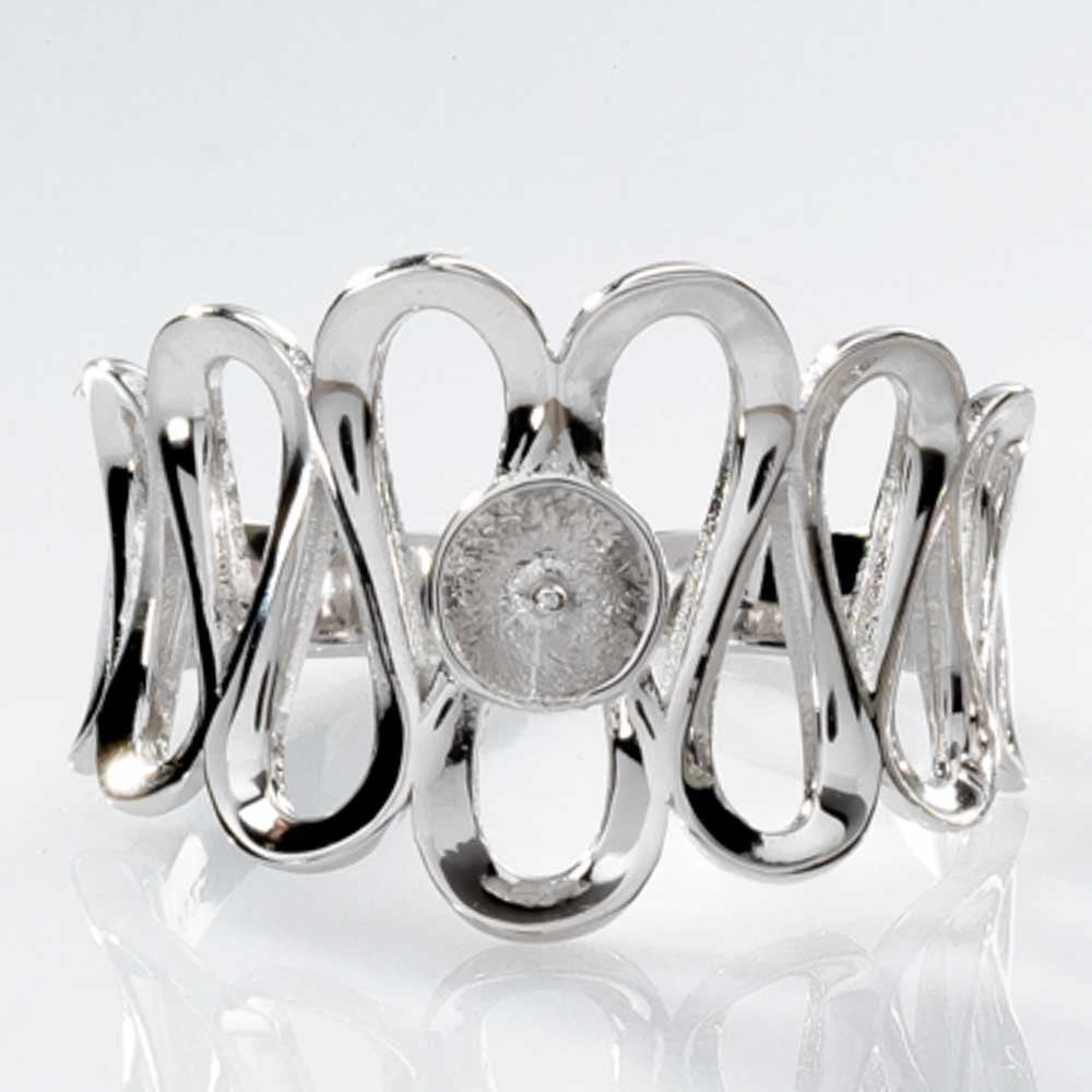DIY Mount Adjustable Ring - 925 Sterling Silver Forever