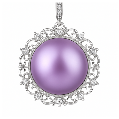 DIY Mount Pendant - 925 Sterling Silver Large Ornate Deco