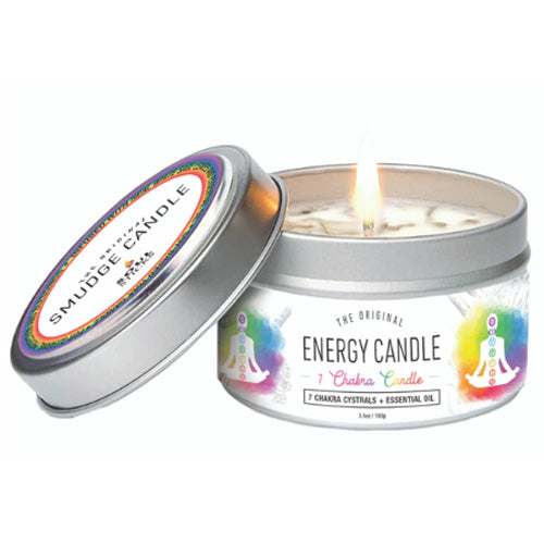 Vela de soja con piedras preciosas