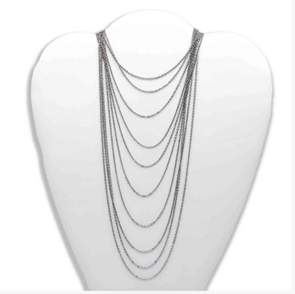 Chain - Slider/Floating Rolo 925 Sterling Silver (Float Edisons, Pearls, Shaped Pearls &amp; more)