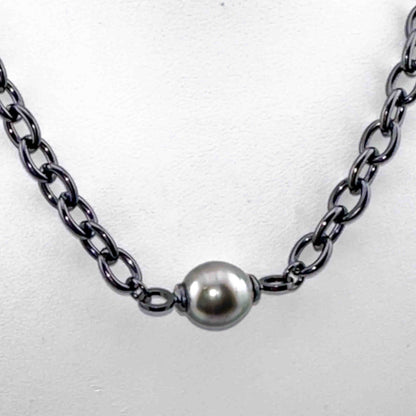 Baroque Tahitian Floating Pearl Necklace 20&quot;