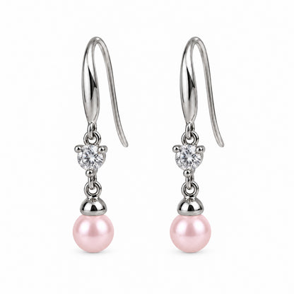 DIY Mount Earrings - 925 Sterling Silver Rhinestone Drop Earrings