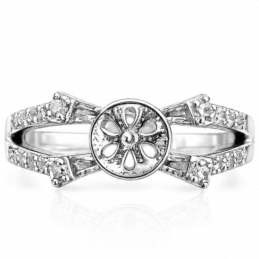 DIY Mount Adjustable Ring - 925 Sterling Silver Majestic Ring Fits Edison