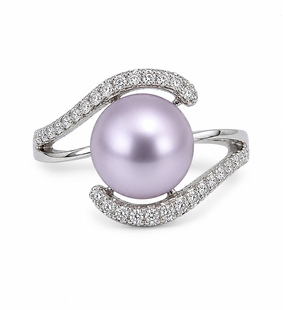 DIY Mount Adjustable Ring - 925 Sterling Silver Swirl Rhinestone Perfect for Edisons