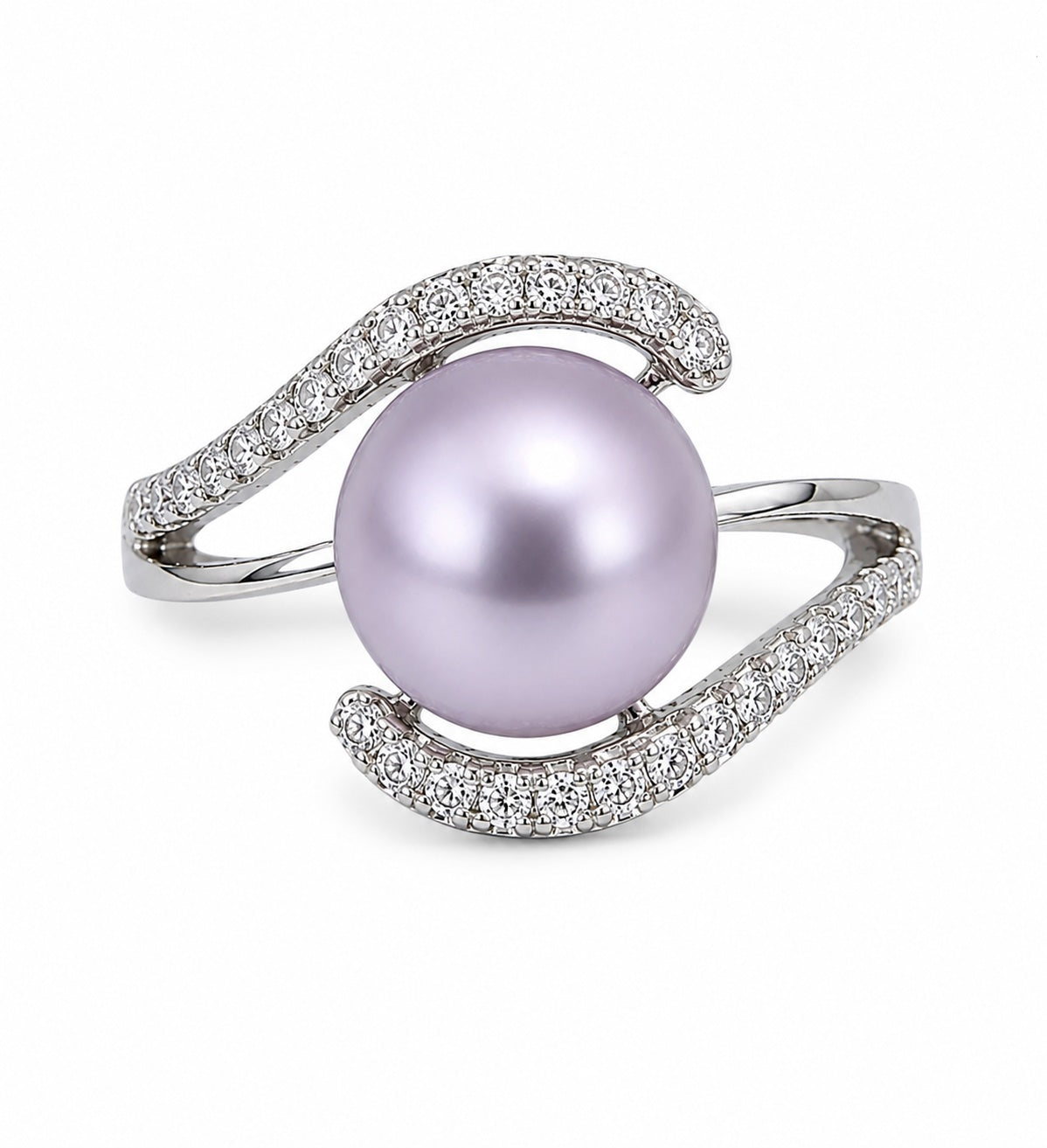 DIY Mount Adjustable Ring - 925 Sterling Silver Swirl Rhinestone Perfect for Edisons