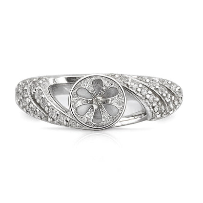 DIY Mount Adjustable Ring - 925 Sterling Silver Trinity Pearl Ring