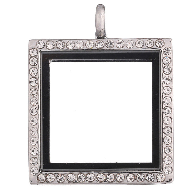 Diamantes de imitación de cristal cuadrados de medallón de cristal magnético