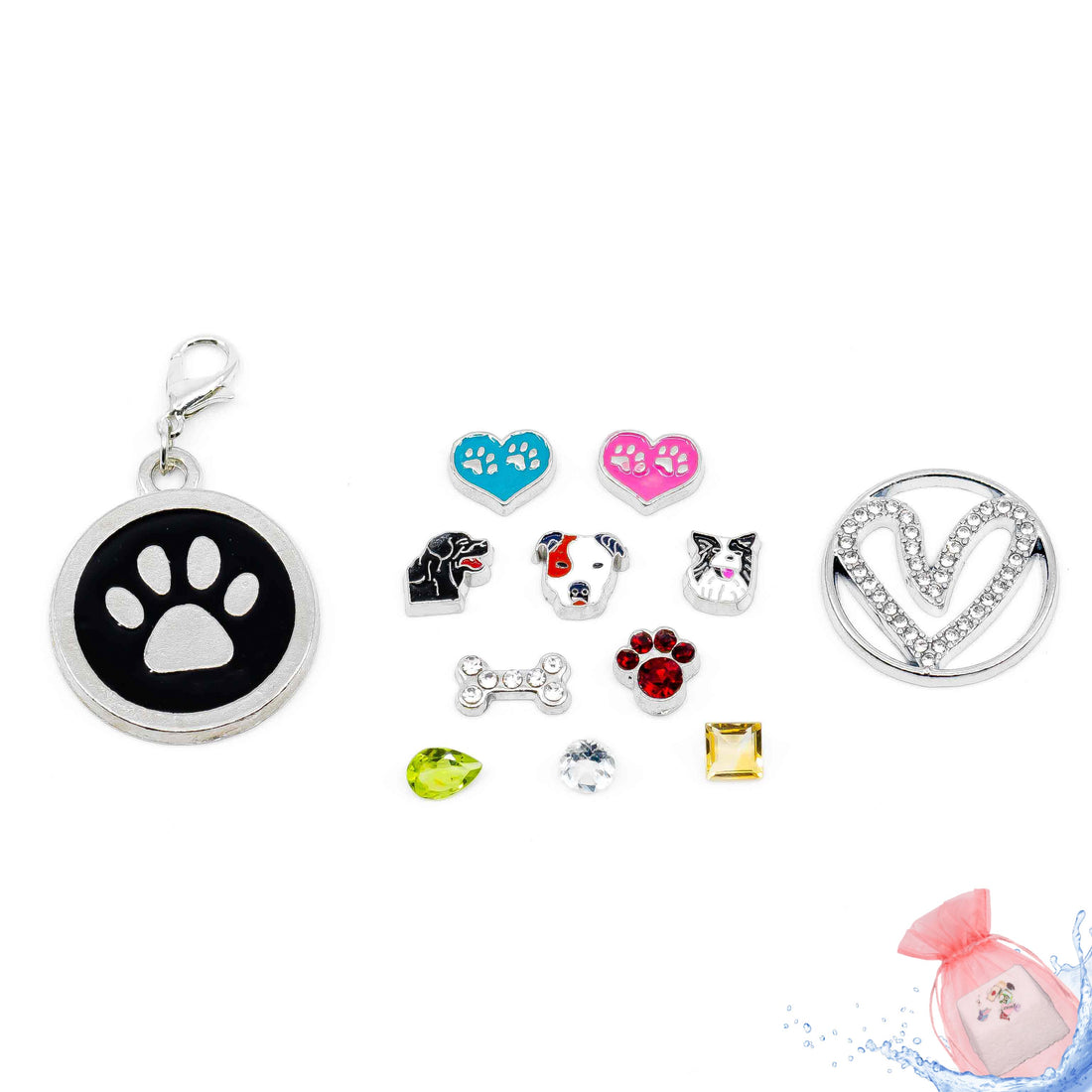 Dog Lover Themed Charm Drops Dogs