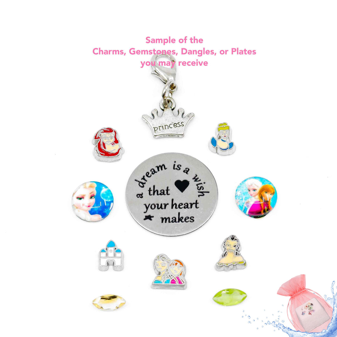 Charm Gota Princesas Disney