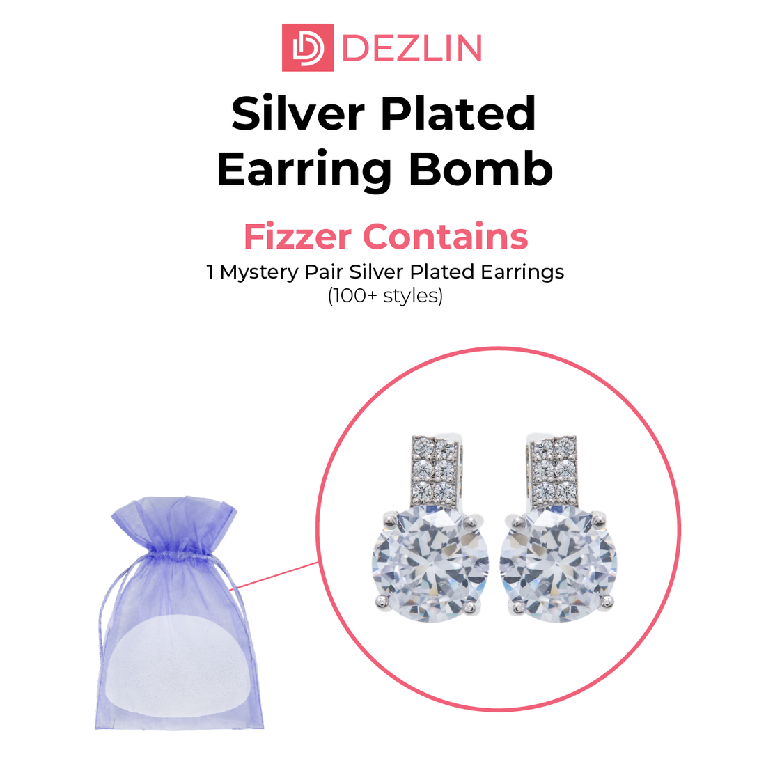 Earring Bomb Silver Plated  (15+ styles)