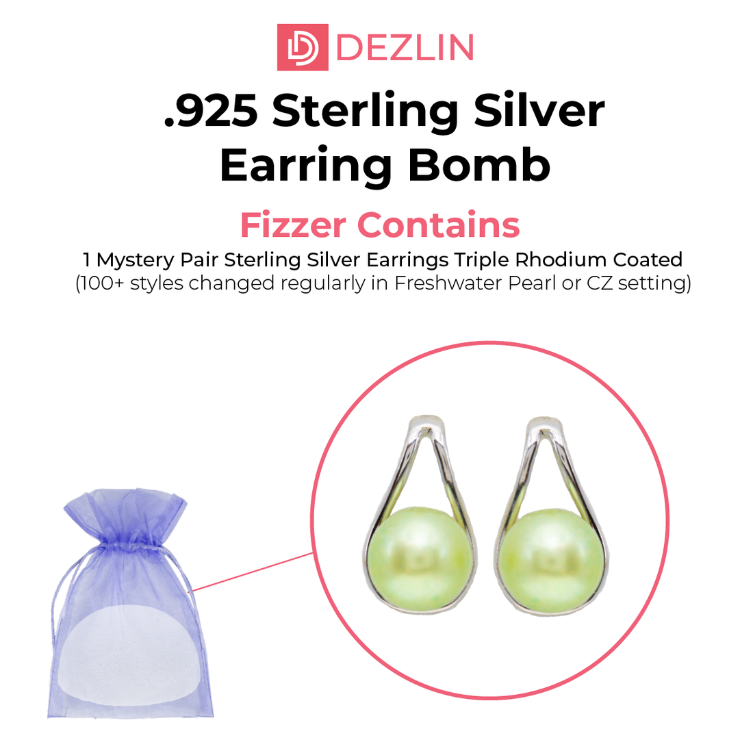 Earring Bomb Sterling Silver (25+ styles)