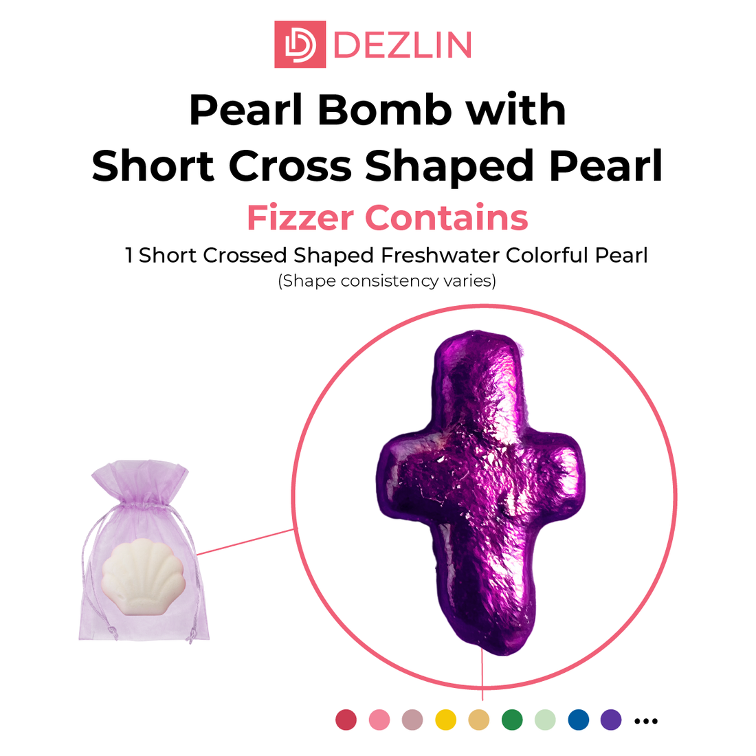 Pearl Bomb with Short Cross Shaped Pearl