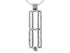 Cylinder Silver Plated Cage Pendant Default