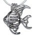 Fish Silver Plated Cage Pendant Default