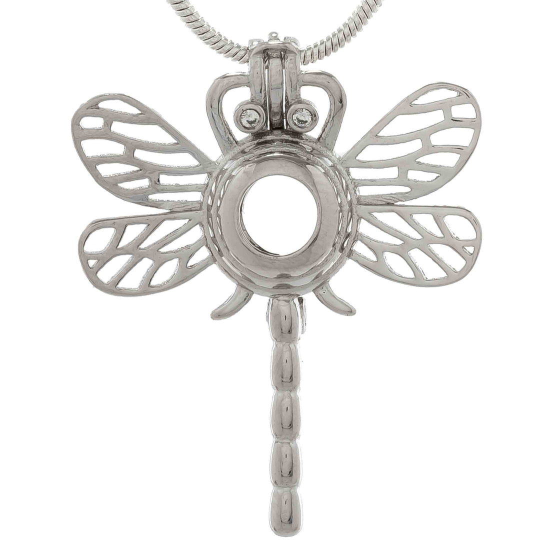 Dragonfly .925 Sterling Silver Cage Pendant Default