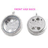 Family Living Locket Dual Sides with Rhinestones 30mm Default Title