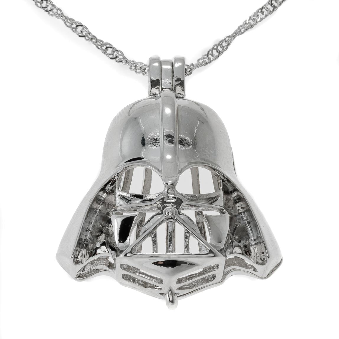 Silver Darth Vader Silver Plated Cage Pendant Default