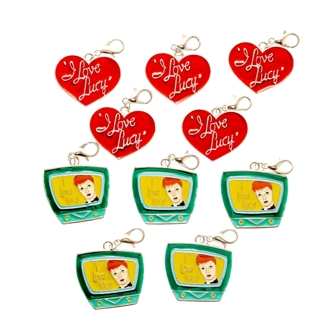 I Love Lucy Metal Goteo Clips Llavero 10 Pack Variedad