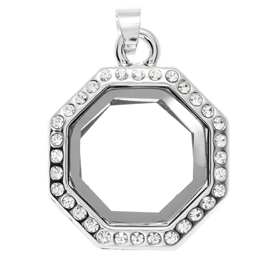 Octagon Pendant Silver Plated Locket Default Title